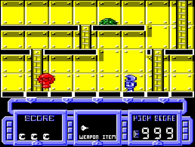 Future Knight - Amstrad CPC game screenshot (1986) by Gremlin Graphics